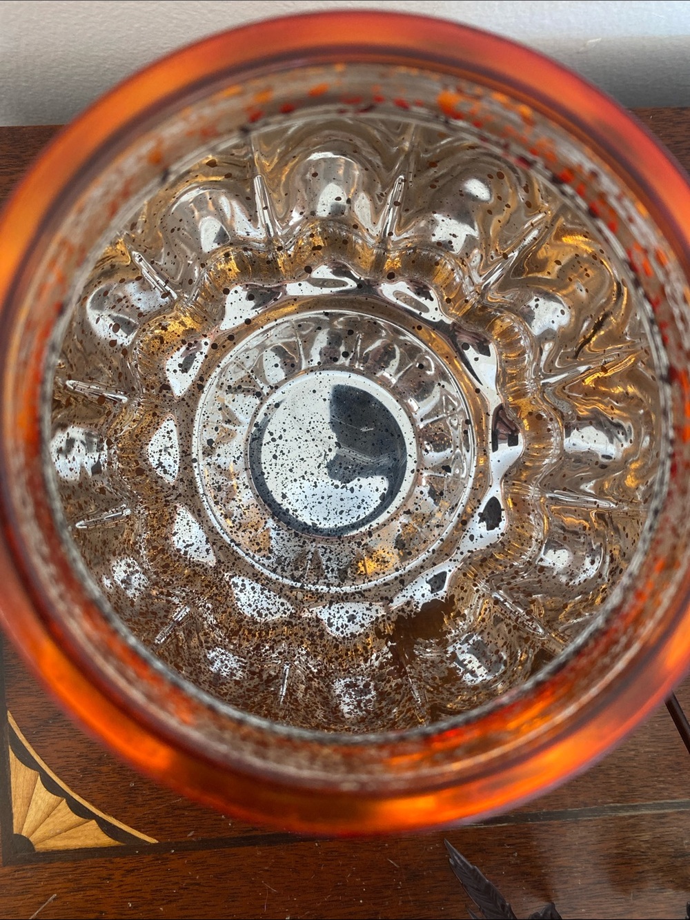 Hallmark Mercury Glass Pumpkin Tea Light Holder Autumn Fall Decor - No Candle - Picture 9 of 10